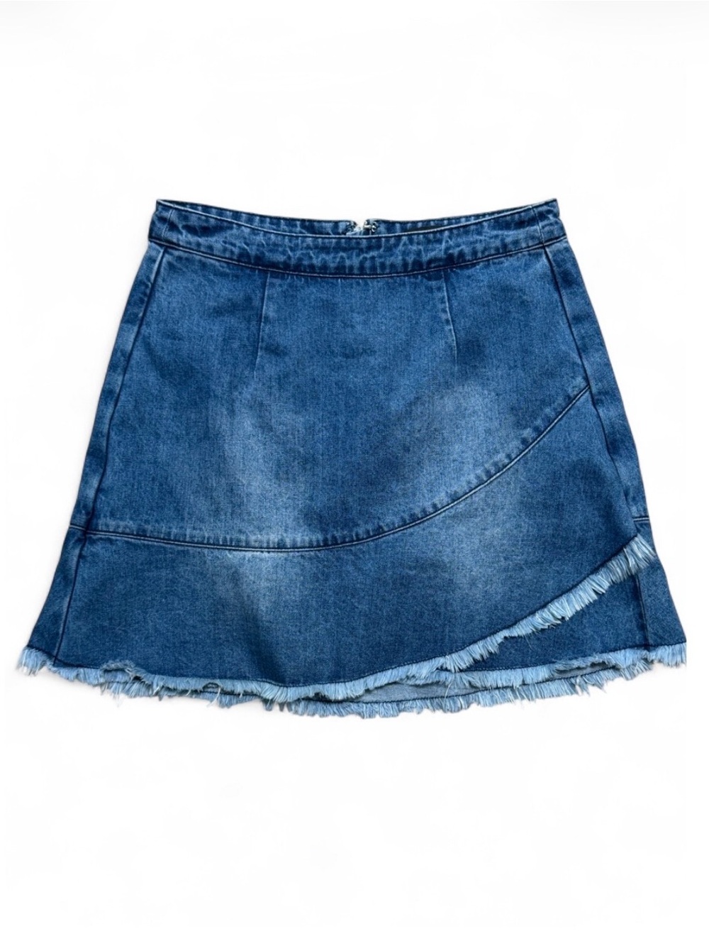 bebe Y2K A-Line Blue Denim Mini Skirt - Sz 4